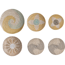 Beliani BACNINH - Wanddecoratie-Multicolor-Zeegras