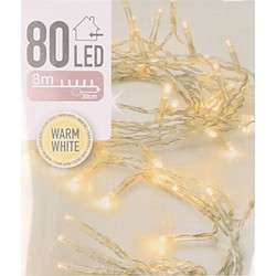 6x Kerst lampjes warm wit op batterijen 5 meter indoor - Lichtsnoeren