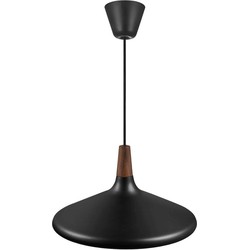 Hanglamp koper, wit, zwart of grijs conisch E27 390mm Ø
