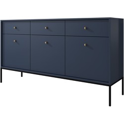 Meubella Dressoir Moreno - Blauw - 154 cm