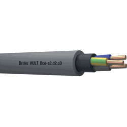 Draka VULT Dca YMvK Kabel, 1000V, 3-Aderig, 1 Meter, 3G2,5 mm2