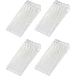 Benson Deurwig - 4x - rubber - 21 mm - stopper - transparant - Deurstoppers