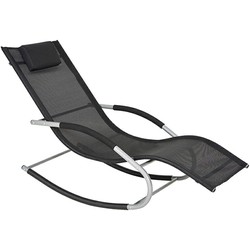 Feel Furniture - schommel ligstoel - Porto -  Black