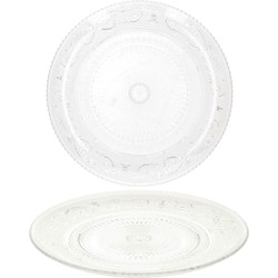 Plasticforte onbreekbare taart/gebakbordjes - 6x - kunststof - 15 cm - Gebaksborden