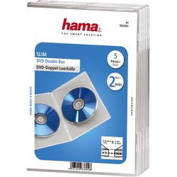Hama Dubbele DVD Hoes Doorzichtig 5 Stuks