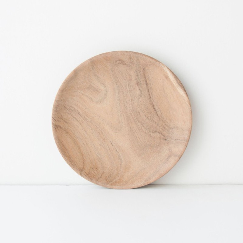 Plate Acacia Wood - Ø18 cm - 