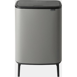 Bo Touch Bin Hi, met 2 binnenemmers, 2 x 30 liter - Mineral Concrete Grey