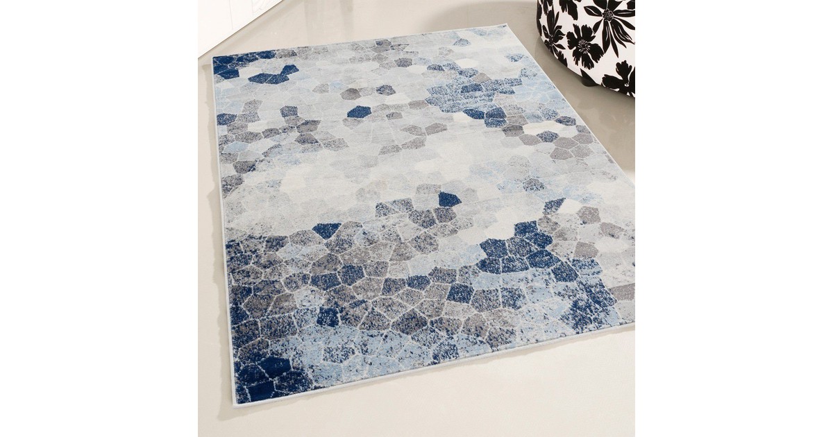 Flycarpets Aricia Moziak Vloerkleed - 160x230cm - Blauw/Grijs