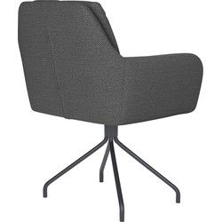 Housecraft Living Pete Eetkamerstoel Draaibaar Metaal Spider Grijs