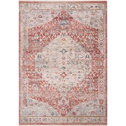 Safavieh Contemporary Classic Indoor Woven Area Rug, Kenitra Collection, KRA661, in Pink & Grey, 91 X 152 cm