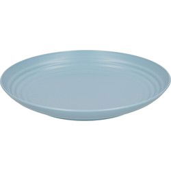 Plasticforte Rond bord/camping bord - D25 cm - ijsblauw - kunststof - Dinerborden