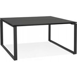 BAKUS vergadertafel 140x140x74 cm Zwart