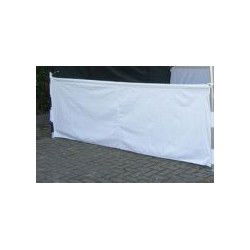 Halfhoog zijpaneel 3 mtr geschikt voor Easy Up tenten in Wit