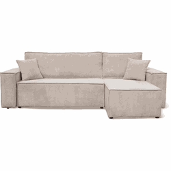 Slaapbank met 3 zitplaatsen en omkeerbare chaise longue L244 cm - ANNA