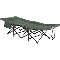 Stretcher Ligbed Opvouwbaar -  verstelbare rugleuning en opbergvak 68x190 - Grijs