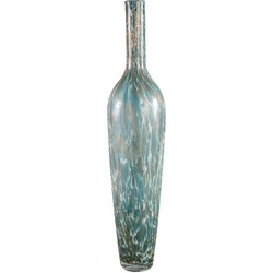 PTMD Fenne Ronde Vaas - H51 x Ø10 cm - Glas - Blauw