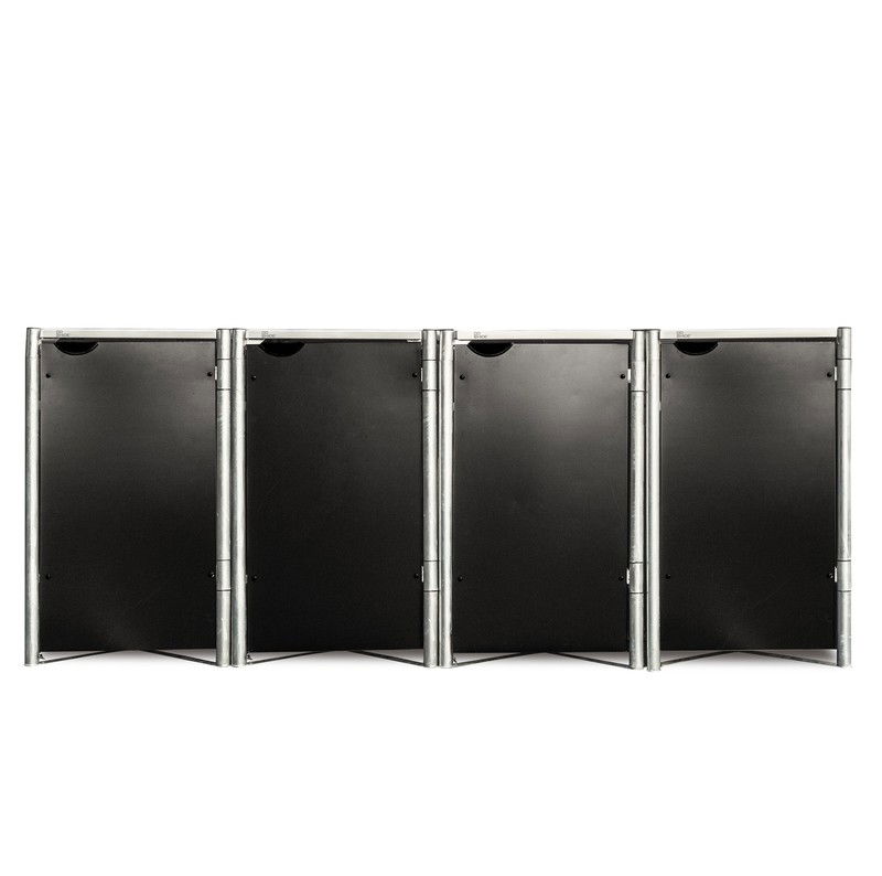 Hide® Containerombouw HD24401 Zwart - Kliko ombouw - Ombouw Afvalcontainer - 