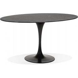 CHAMAN design eettafel 160x105x73 cm Zwart