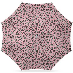 Parasol - luipaard roze print - D160 cm - UV-bescherming - incl. draagtas - Parasols