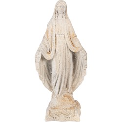 Clayre & Eef Decoratie Beeld Maria 17x12x41 cm Beige Keramisch materiaal