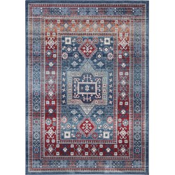 Safavieh Tribal Inspired Indoor Woven Area Rug, Kazak Collection, KZK122, in Rood & Blauw, 160 X 229 cm