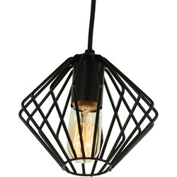 Groenovatie Yardley Retro Draad Design Hanglamp Zwart