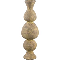 PTMD Larry Brown cement candleholder round high bulbs L