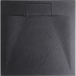 Beliani AZZURRO - Doucherek-Zwart-SMC (kunststof)
