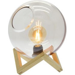 Tafellamp Ayla glazen bol -25X32CM - Zons