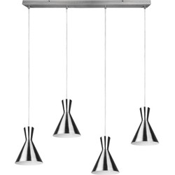 Moderne Hanglamp  Enzo - Metaal - Grijs