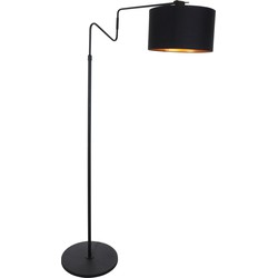 Moderne Vloerlamp - Anne Light & Home - Metaal - Modern - E27 - L: 100cm - Voor Binnen - Woonkamer - Eetkamer - Zwart