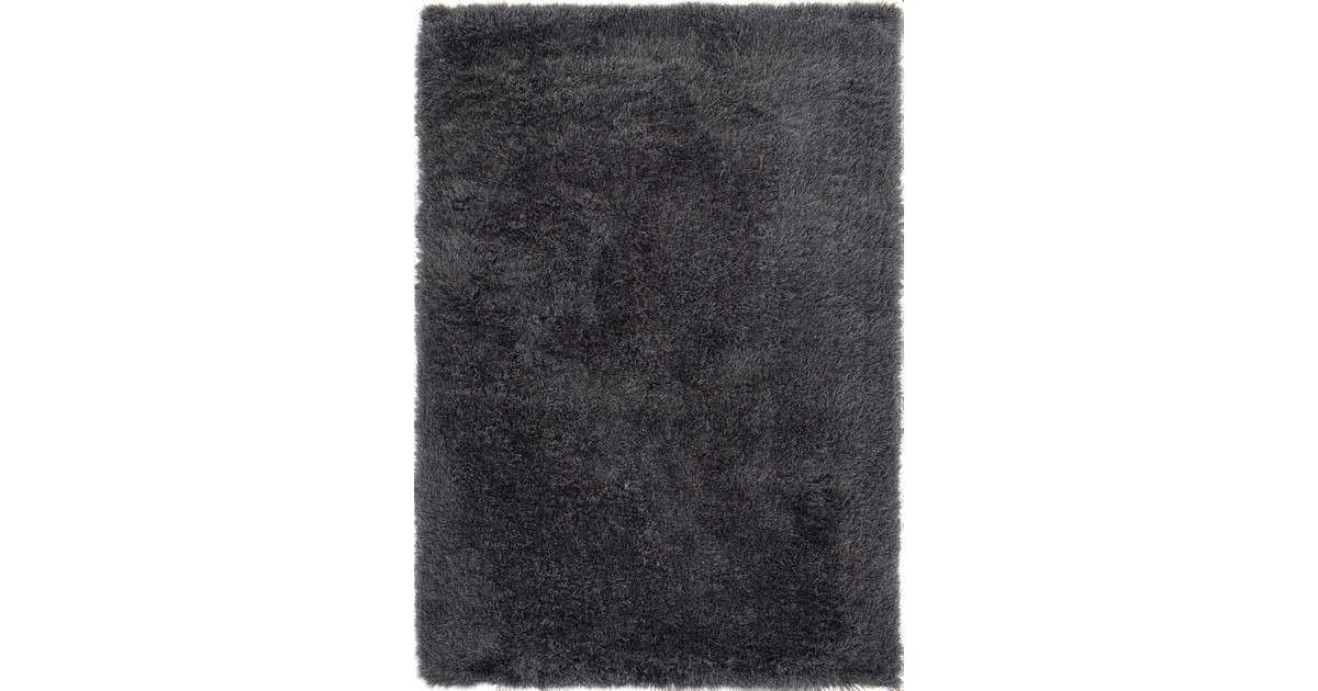 Ikado  Hoogpolig tapijt in polyester mix  antraciet  118 x 165 cm