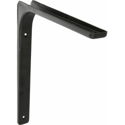AMIG Plankdrager/planksteun van metaal - gelakt zwart - H250 x B300 mm - Plankdragers