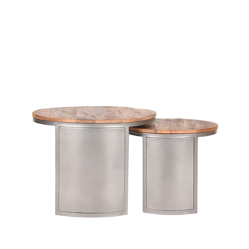 LABEL51 Salontafel Set Bunch - Rough - Mangohout - 