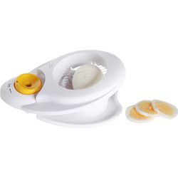 Witte eiersnijder met prikker 12 cm - Keuken - Ei snijden - Eierensnijders