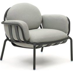 Kave Home - Joncols outdoor fauteuil in aluminium met groen gelakte afwerking