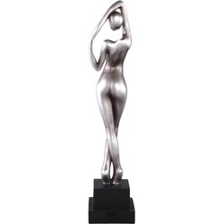PTMD Deco Object Leonne - 20x19x92 cm - Metaal - Zilver