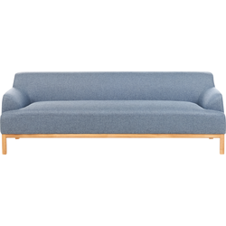 Beliani SOSJO - Driezitsbank-Blauw-Polyester