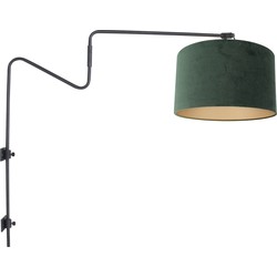 Steinhauer wandlamp Linstrøm - zwart - metaal - 70 cm - E27 fitting - 3726ZW