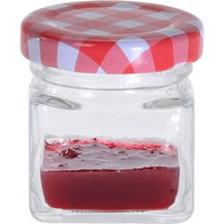 Excellent Houseware Inmaak/weckpotjes/jampotjes - 5x stuks - 50 ml - Weckpotten