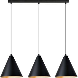 moderne hanglamp Paolini Zwart 3-lichts