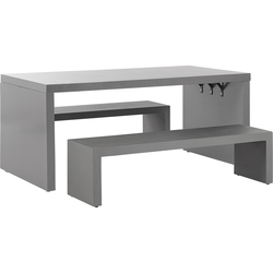 TARANTO  - Tuinset voor 4 u-vormig - Grijs - Vezelcement