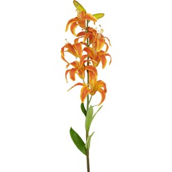 Greenmoods Kunstbloem Martagon Lelie - Lilium martagon - Nep plant - 1 Stuk - 78cm - Oranje -