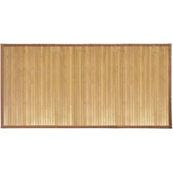Lichtbruine bamboe badmat 122 x 61 cm