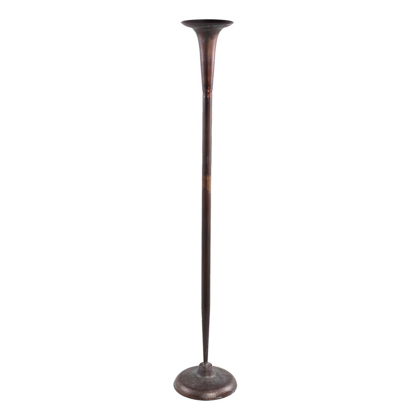 PTMD Ester Copper metal candleholder straight rnd highL - 