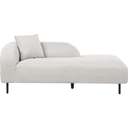 Beliani LE CRAU - Chaise longue-Grijs-Polyester