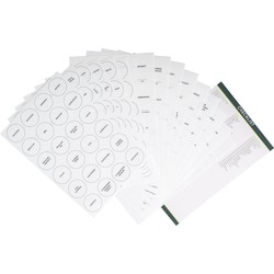 XIVADA Stickers kruidenpotjes - Kruiden labels - Nederlands - Wit