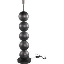 PTMD Lonza black metal floor lamp piled up balls round