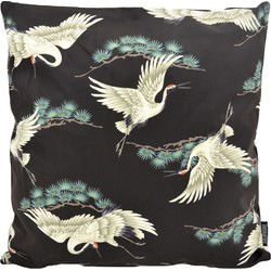 Sierkussen Kraanvogel #1 | 45 x 45 cm | Katoen/Polyester