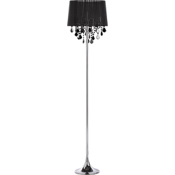 Beliani EVANS - Staande lamp-Zwart-IJzer